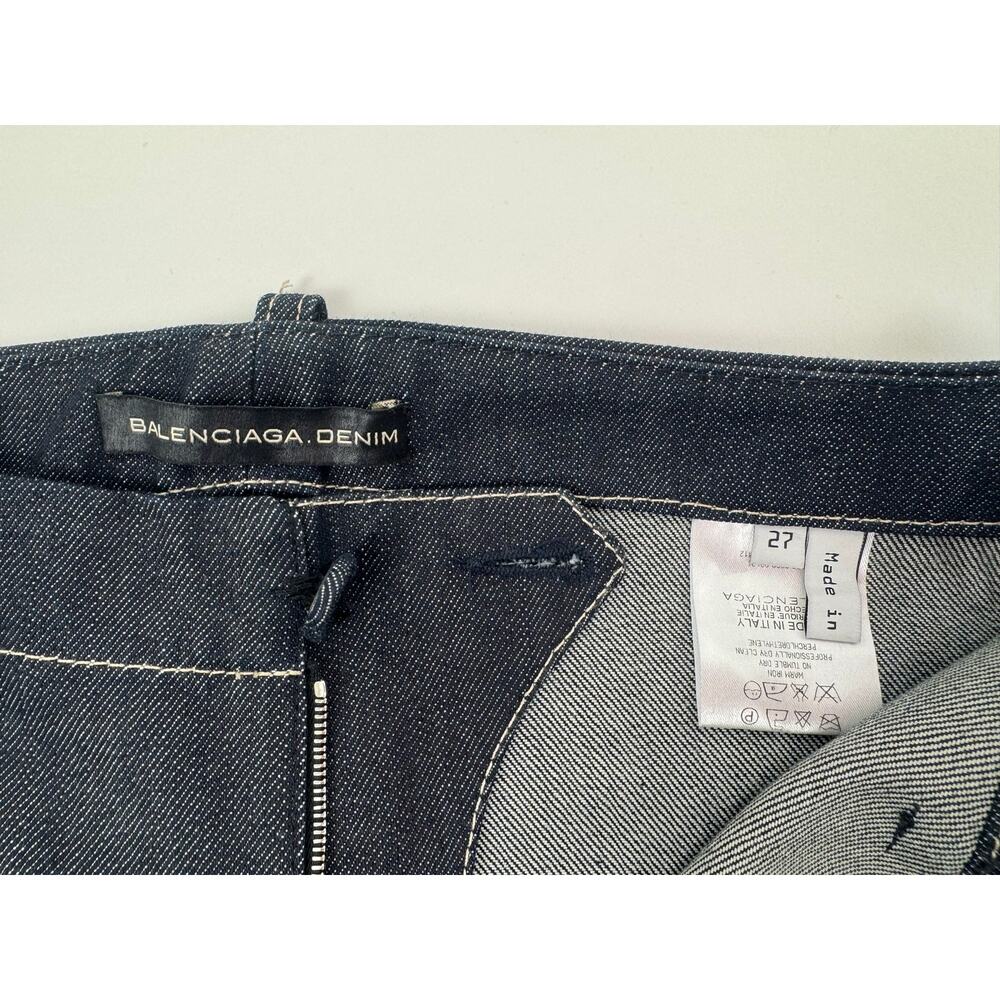 Balenciaga NWOT Dark Wash Wide Leg Flare Jeans – Size 27 – Made in Italy - Picture 7 of 15